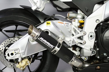 Bodis GP1 RVS Black Slip-on Einddemper zonder E-keur Aprilia RSV4 2009 > 2014